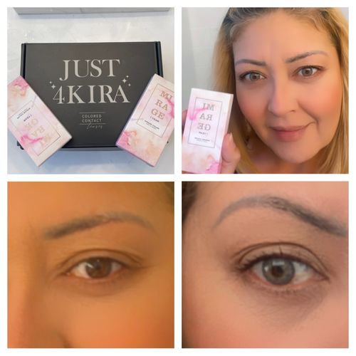 Customer photo review of SL70 Gray Contact Lenses(12 months wear)