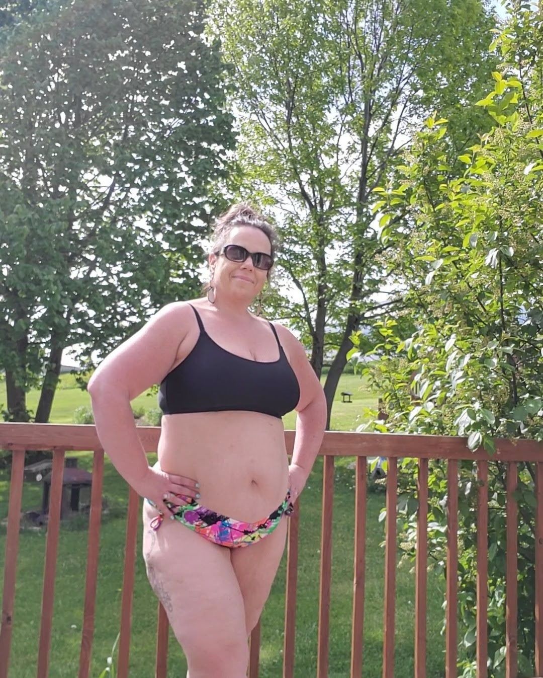 Customer photo review of Black Scoop Top