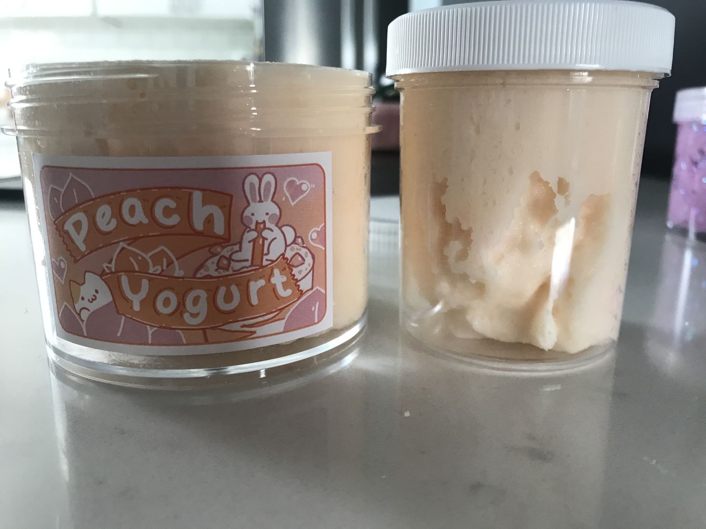 Customer photo review of Peach Yogurt