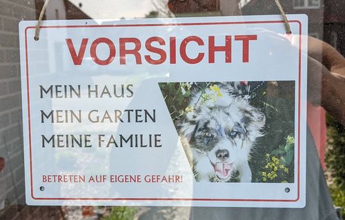 Customer photo review of Personalisierbares -Foto- Schild "Meins"