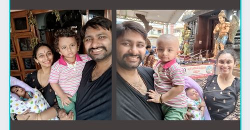 Customer photo review of Black and Gold Angaraka Style Festive Maxi