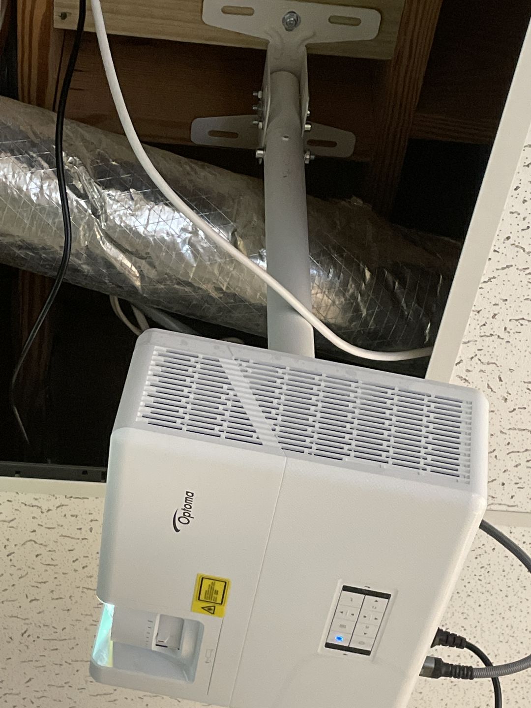 Customer photo review of Optoma OCM815W Short Throw Projector Ceiling Mount