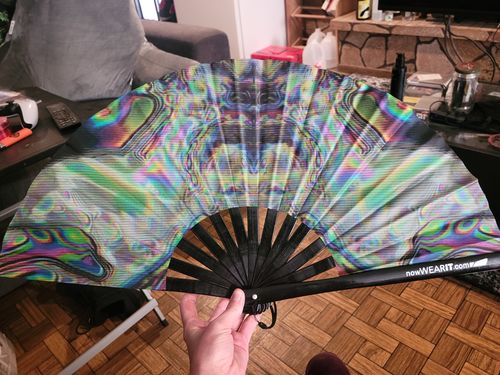 Customer photo review of Custom Hand Fan