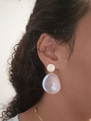 Customer photo review of Collier "Passion" en Quartz rose