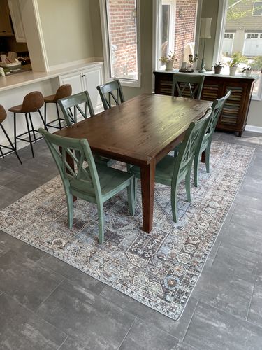 Customer photo review of Le Grand Louvre Blue Rug