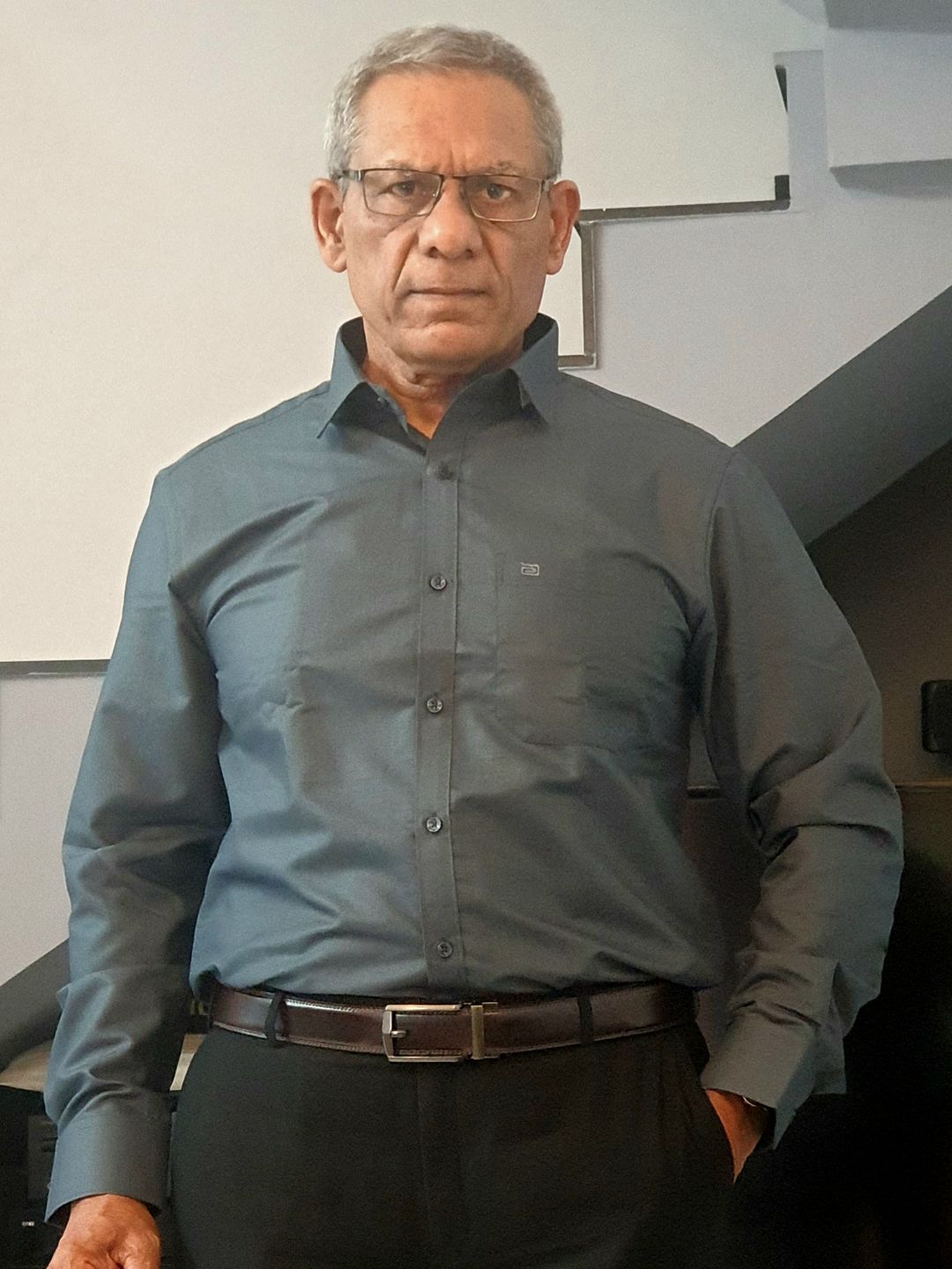 Customer photo review of Super Soft - Charcoal Formal Shirts | SS1513