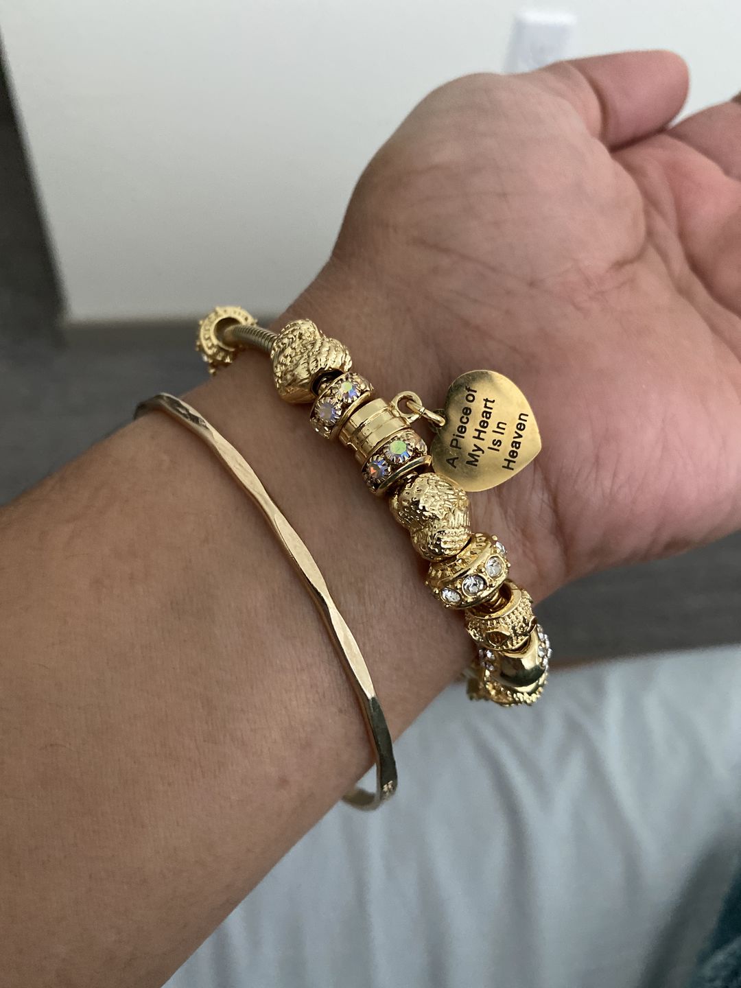 Customer photo review of Piece Of My Heart Bracelet - Gold