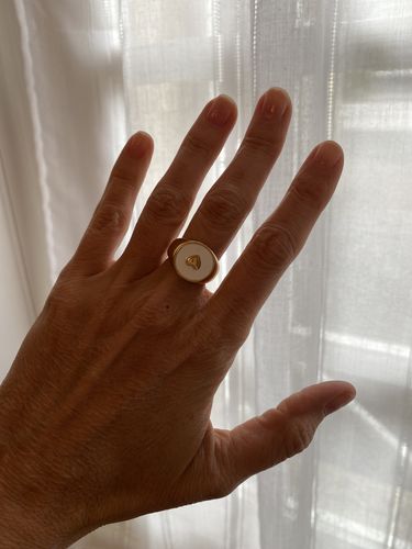 Customer photo review of BAGUE MON COEUR Blanche