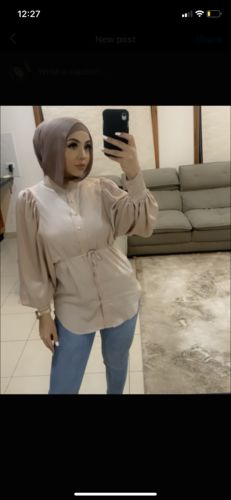 Customer photo review of Premium Viscose Hijab - Indigo Ink