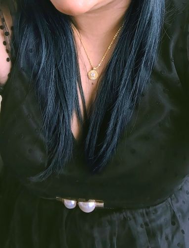 Customer photo review of Sun Goddess Necklace