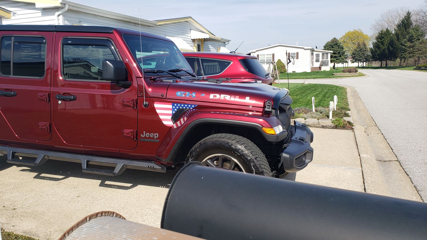 Customer photo review of FLAG - Fender Vent Premium Wrap Decal for Wrangler and Gladiator
