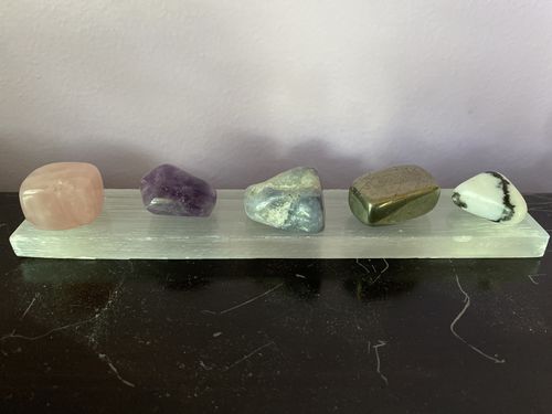 Customer photo review of Selenite (Satin Spar) Charging Plate- 8”
