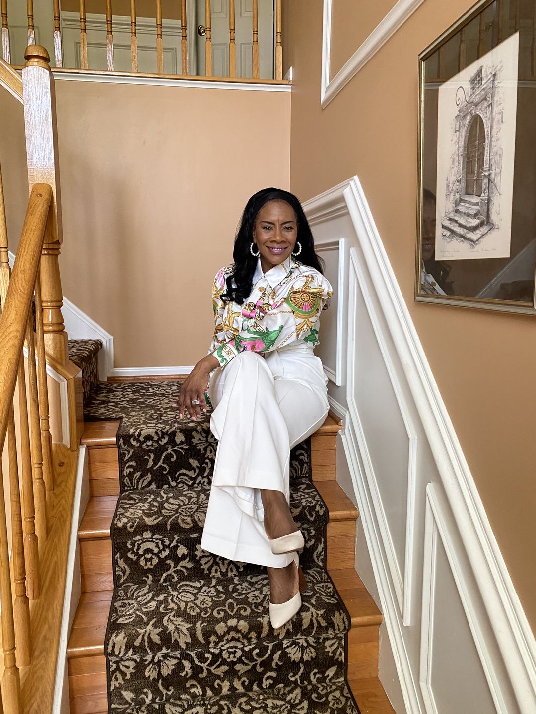 Customer photo review of AKA Chains & More Blouse