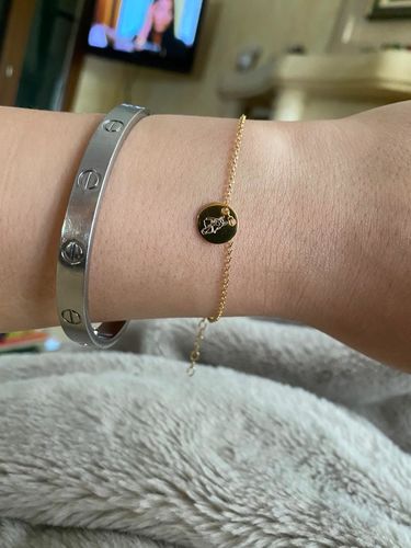 Customer photo review of Custom Love Bracelet