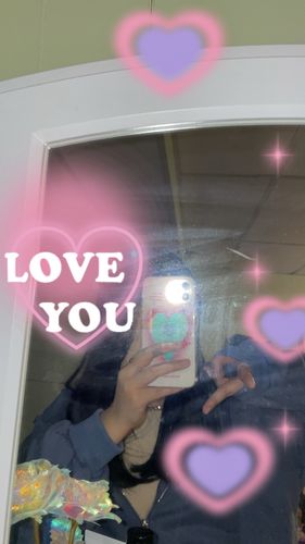 Customer photo review of Overflowing Love iPhone Case