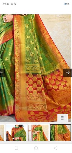 Customer photo review of Blue Dual Tone Chiffon Saree