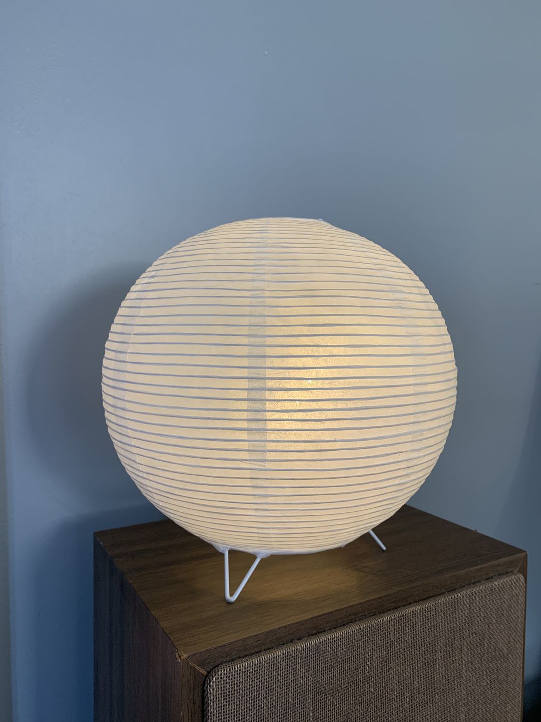 Customer photo review of Beige/Ivory Round Centerpiece Candle Lantern w/ Fine Lines