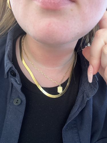 Customer photo review of Flat Snake chain 5mm