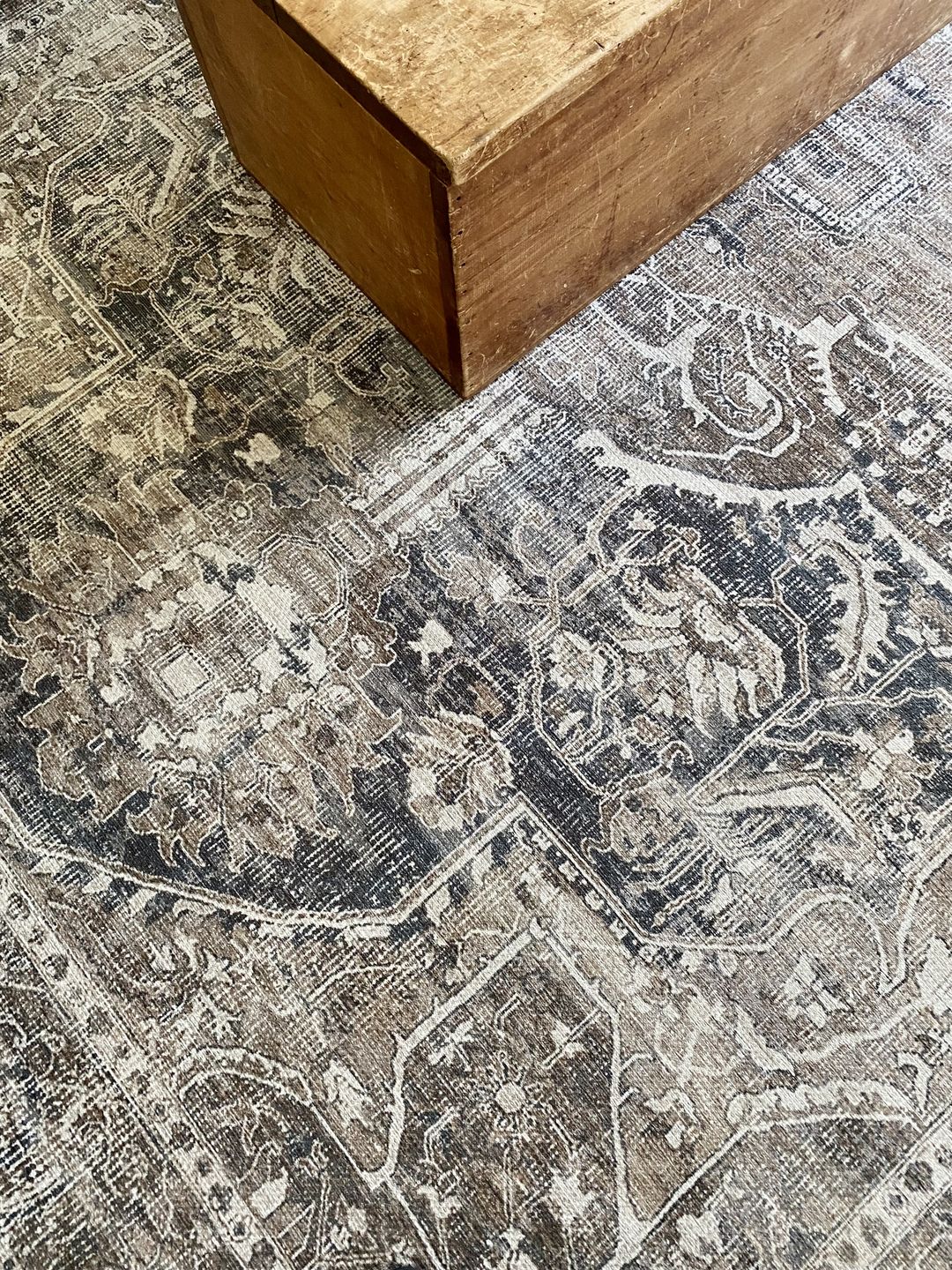 Customer photo review of Distressed Vintage Kendra Ash Area Rug