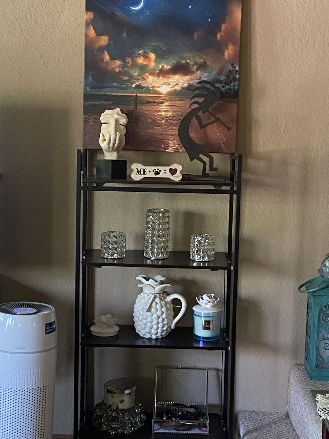 Customer photo review of Beach by Starlight Canvas Art