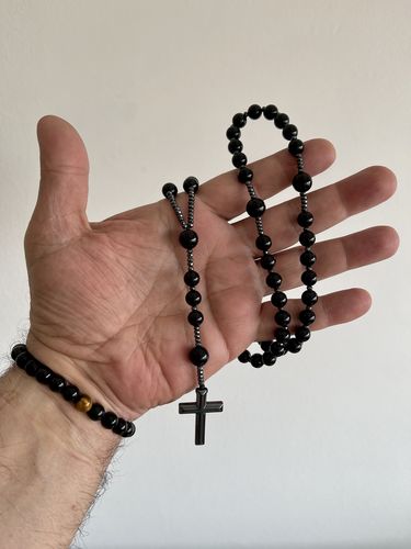 Customer photo review of Set Rosario Samsara - Protector Onix Negro