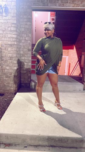 Customer photo review of Solid Color Pretty Front Wrap Mini Dress