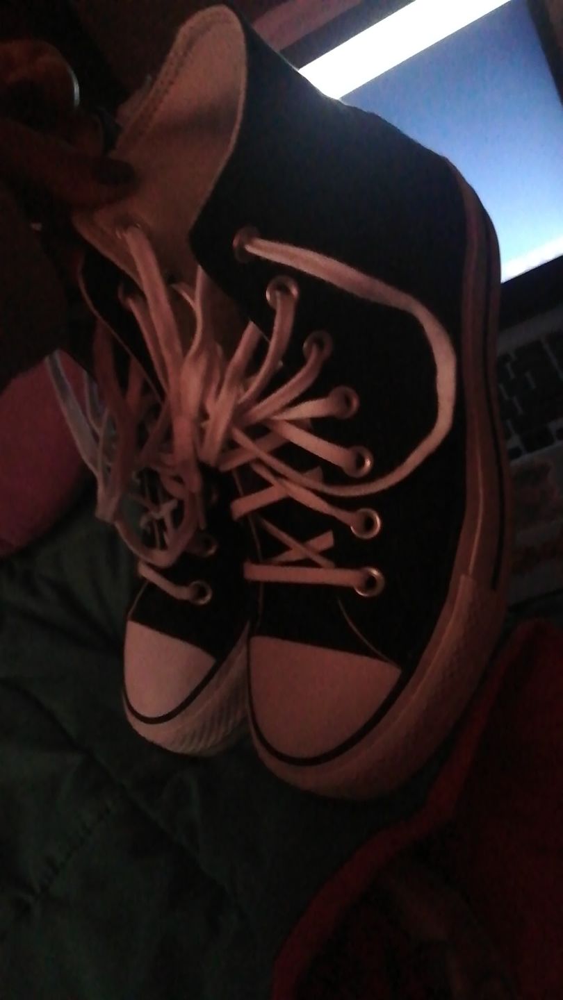 Customer photo review of Zapatilla Converse Chuck Taylor Hi Plataforma Mujer Negro