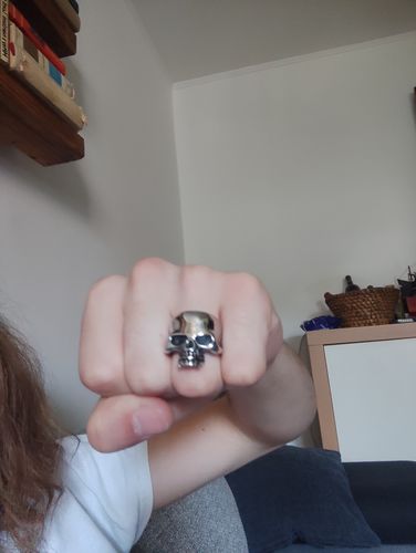 Customer photo review of Jaw Skull Ring