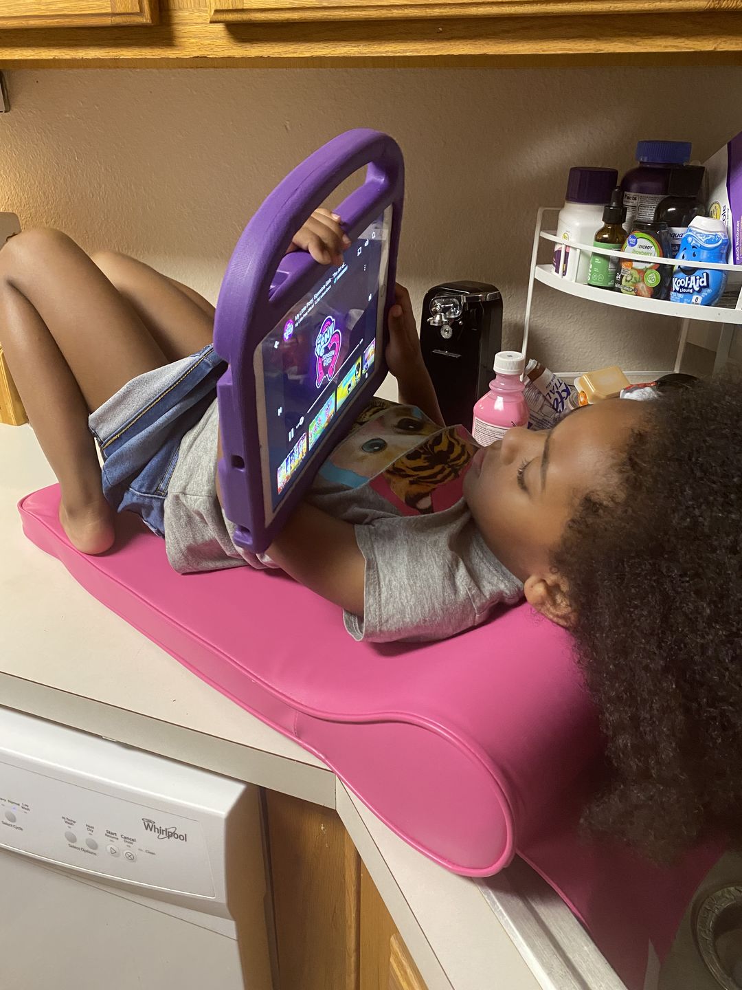Customer photo review of The Shampoo Pillow