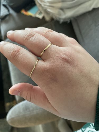Customer photo review of Torsade Ring - 10 Karat Gold