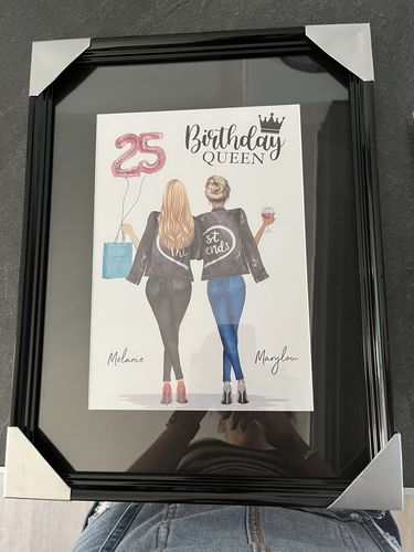 Customer photo review of Bon anniversaire - Poster personnalisé