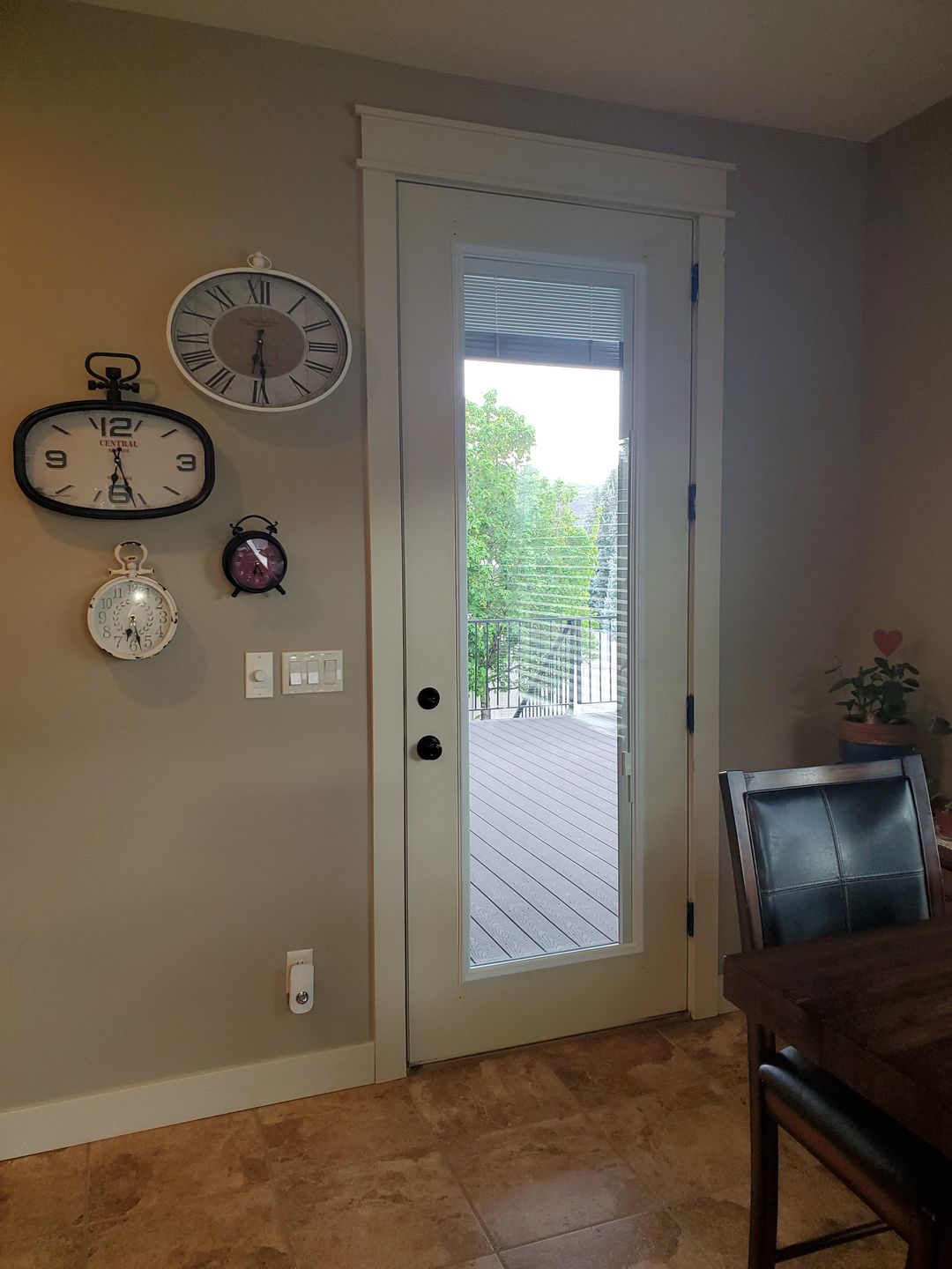 Customer photo review of Raise & Lower Blinds Glass and Frame Kit (Tall Full Lite 22" x 80" Glass Size)