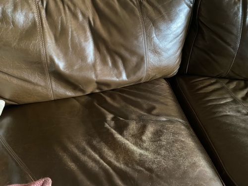 Customer photo review of Clyde’s Leather Recoloring Balm