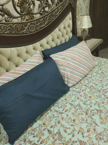 Customer photo review of Plain Color Assorted Pillow Cases-Pack of 6