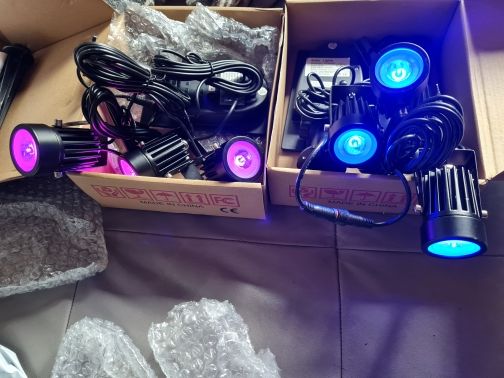 Customer photo review of TSUN RGB LED Outdoor Solar Spotlight