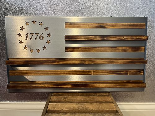 Customer photo review of Metal DIY American Flag - Betsy Ross 1776