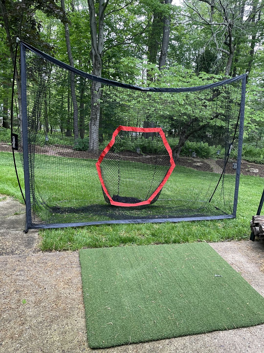 Customer photo review of TeeStrike Champ Golf Mat 4'x5'