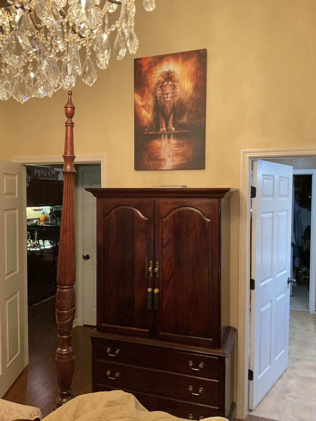 Customer photo review of Lion and Lamb Canvas Wall Art, Lion and Lamb Picture