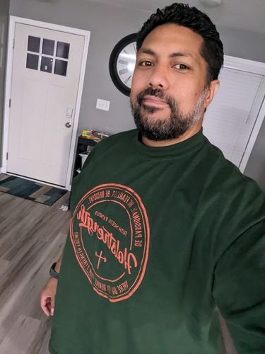 Customer photo review of Vintage Emblem Tee - Ivy