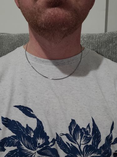 Customer photo review of Connell Chain (Silver) 2mm