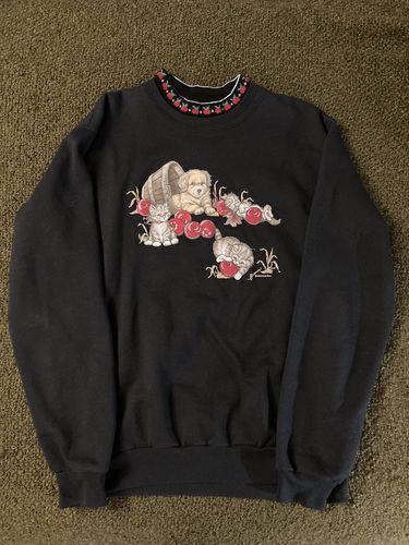 Customer photo review of Vintage Morning Sun Dog & Cat Sweatshirt Size Medium
