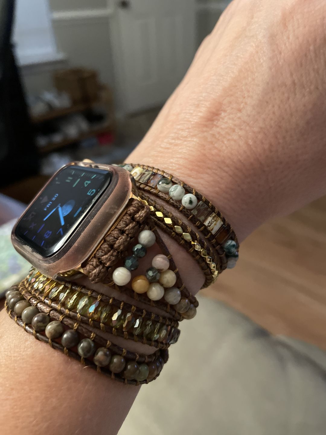 Customer photo review of Moonlight Goddess Apple Watch Strap