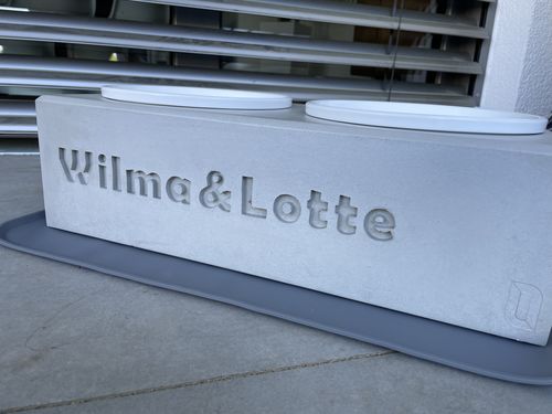 Customer photo review of Futterstation PATERA DUO Personalisiert