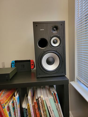 Customer photo review of Edifier R2850DB 3-Way Active Speakers with Sub-out, Black – Pair