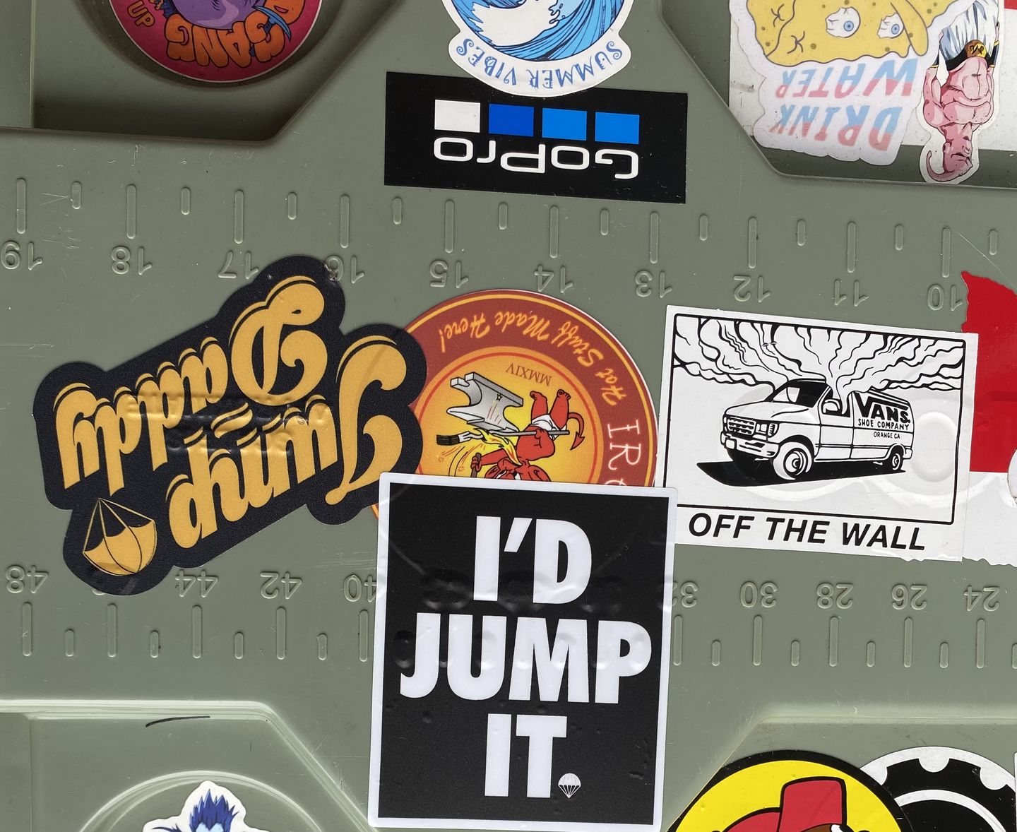 Customer photo review of Jump Daddy Mellow Yellow Premium Sticker