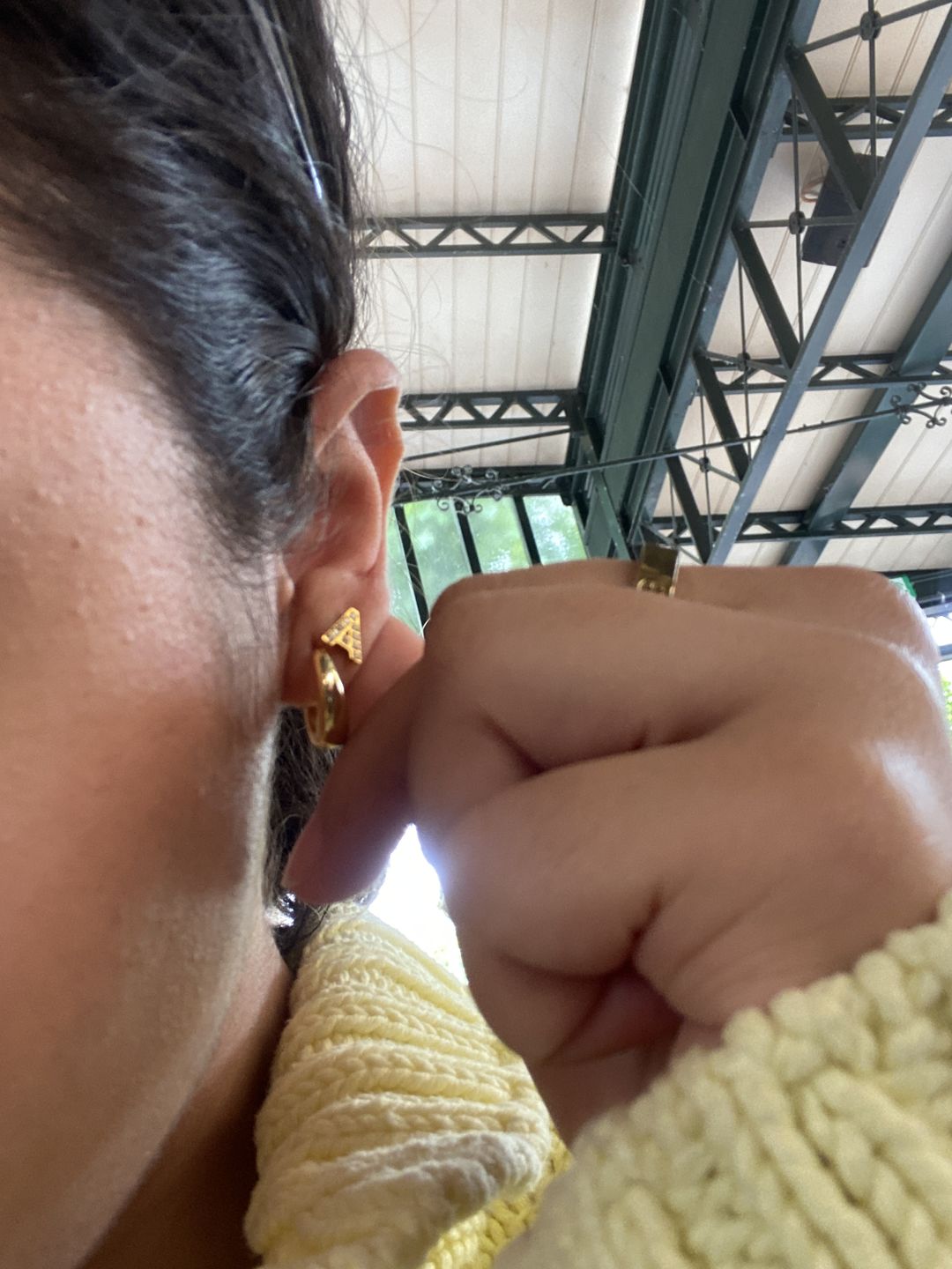 Customer photo review of Letter Piercing | Chirurgenstahl