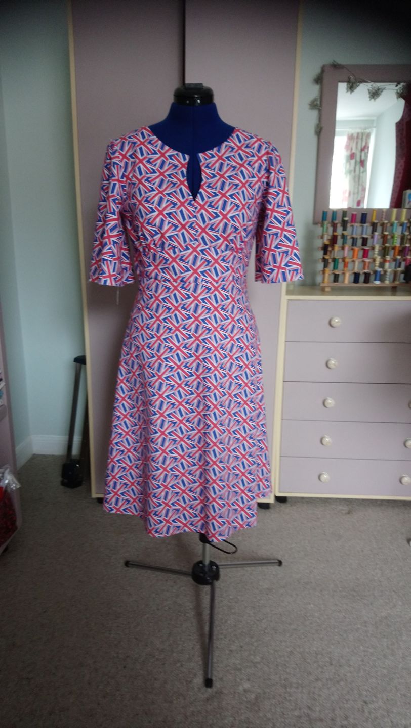 Customer photo review of Diagonal Union Jack Cotton Fabric