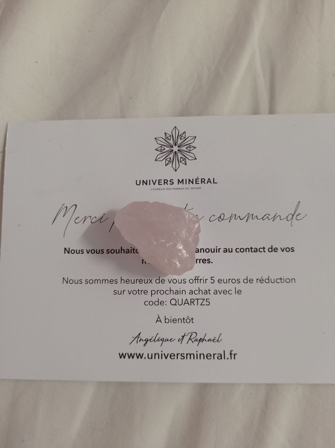 Customer photo review of Quartz Rose Brut
