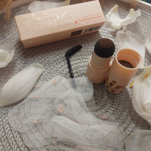 Customer photo review of O.TWO.O EYEBROW CUSHION POWDER