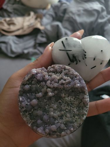Customer photo review of Tourmalinated Quartz Hearts- Large